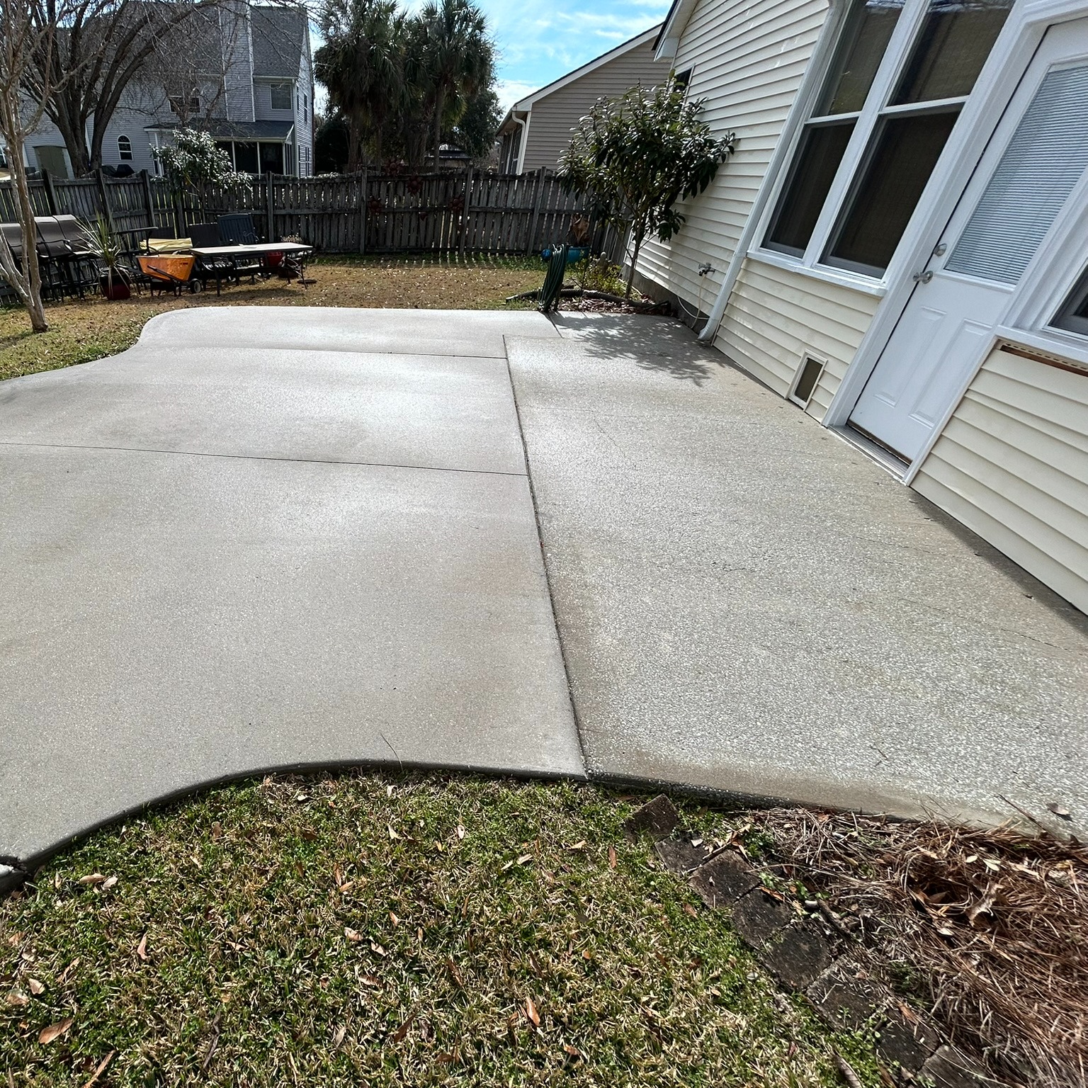 Concrete Pressure Washed