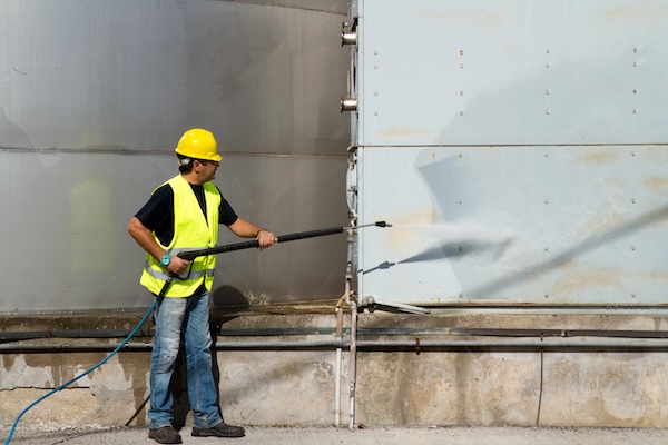 Pressure Washing to Remove Graffiti