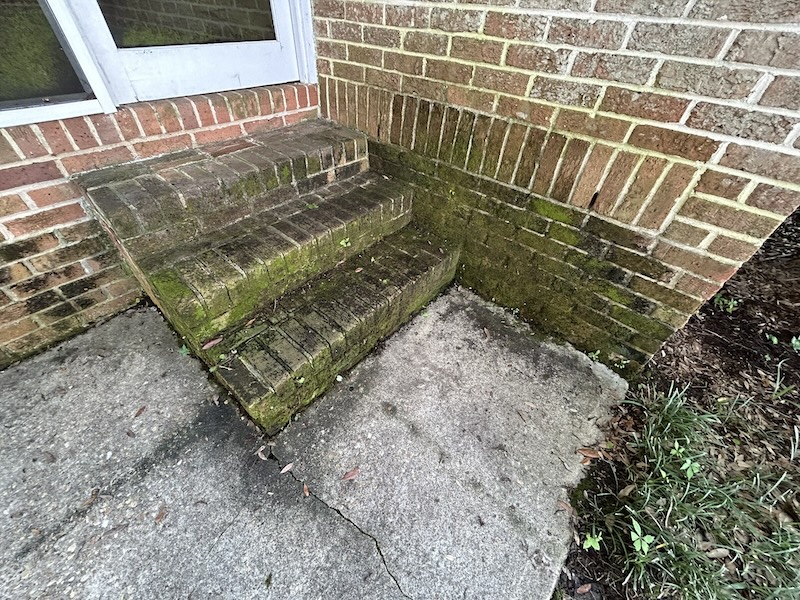House Stairs Needing Pressure Washing Summerville SC