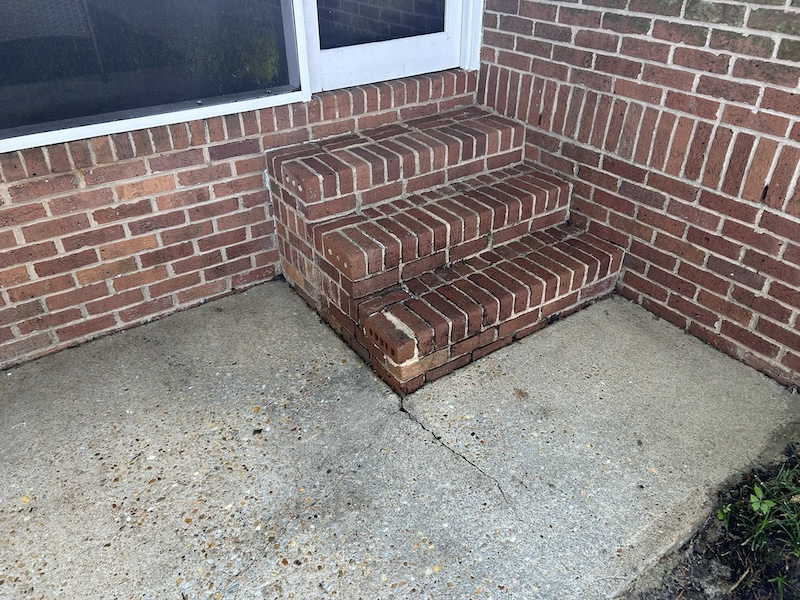 Pressure Washing Stairs
